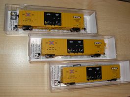 N: 3 x USA Güterwagen von MicroTrains