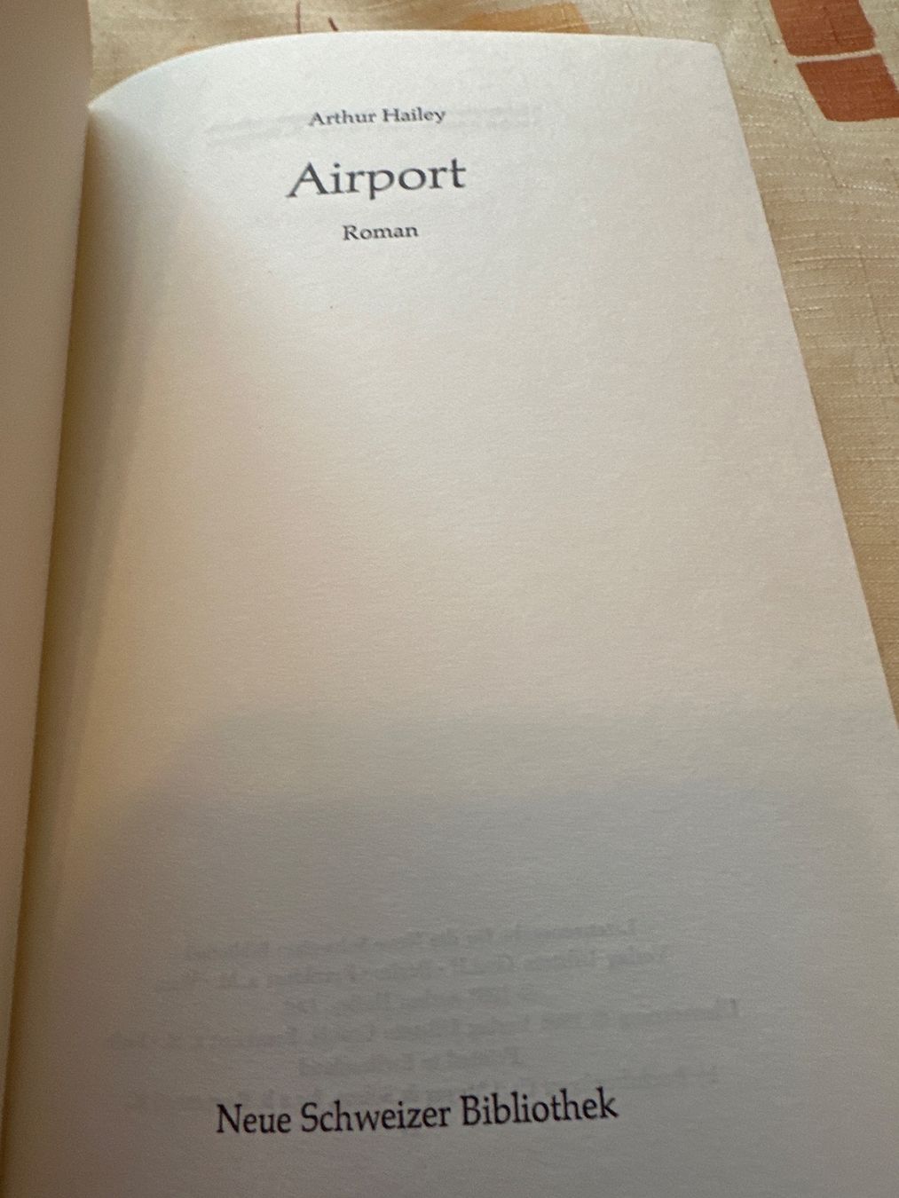 Libri: Arthur Hailey - Airport – Usato da Schaffhausen venduto da D-MAC 2