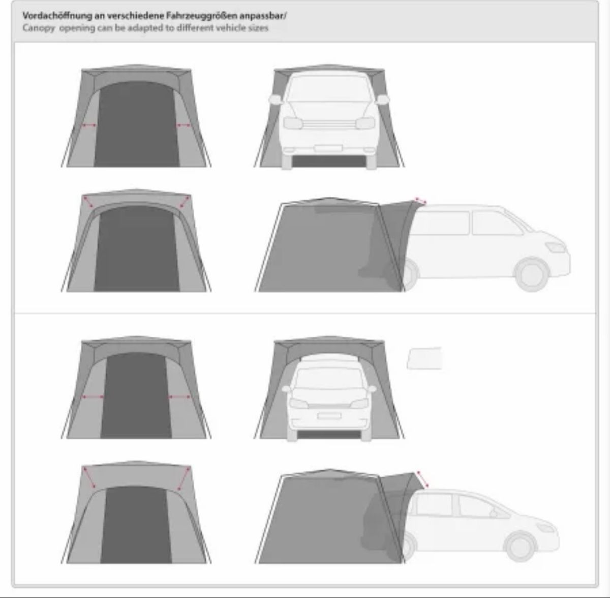 Verande & Tende da sole: Qeedo Auto Vorzelt - Quick Motor Free – Nuovo (secondo la descrizione) da Murten venduto da Obikela 2