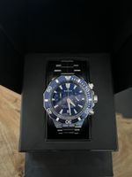 Edox Delfin Chronograph Silber/Blau FULL-SET