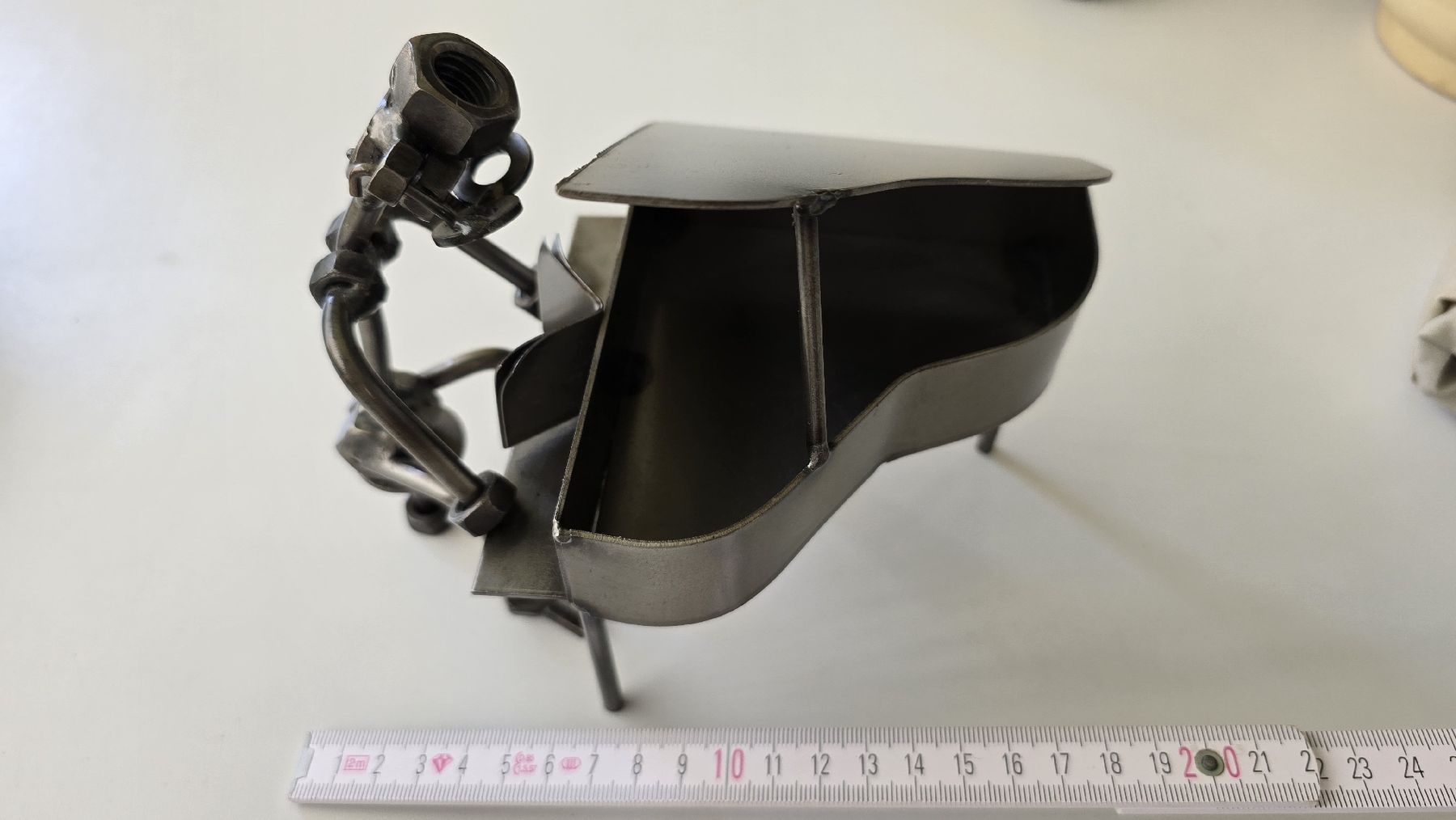 Statuette: Klavierspieler aus Metall – Usato da Zürich venduto da Bauer19 5