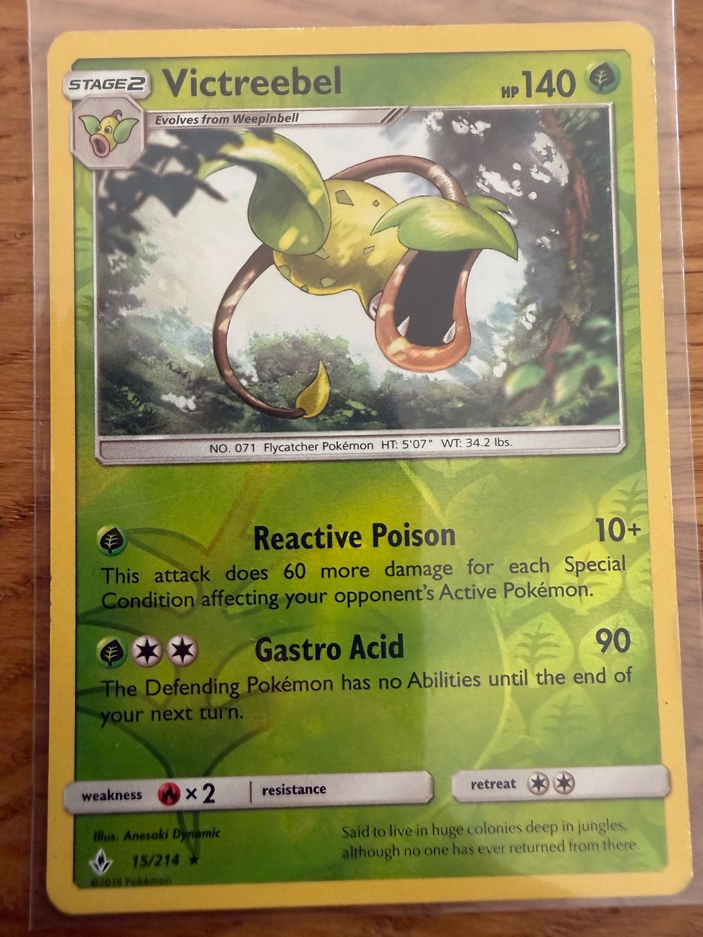 Pokémon Carte collezionabili: Victreebel 15/214 – Usato da Amriswil venduto da sim_nlb6