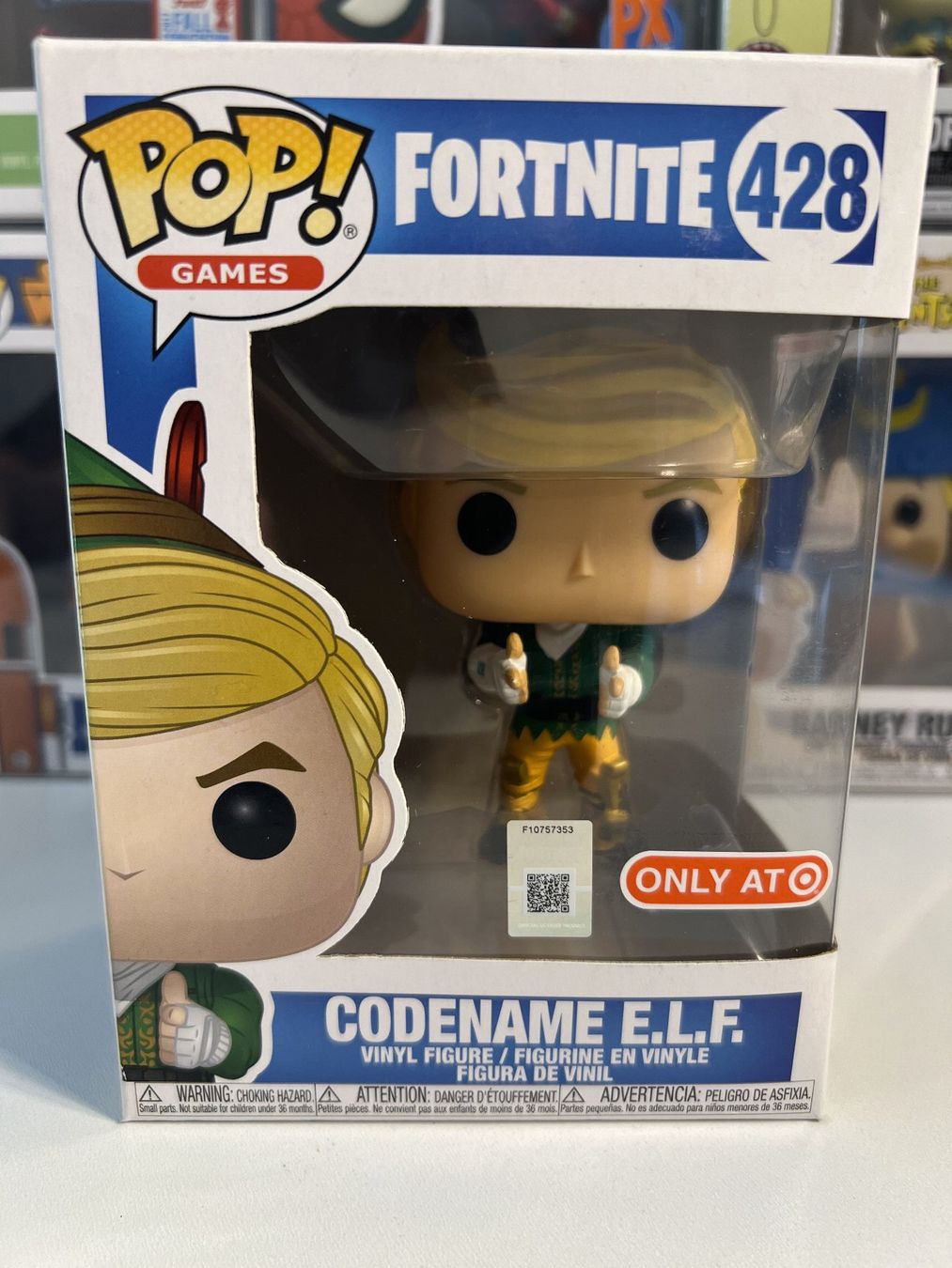 Funko Statuette: Funko POP! Games Fortnite Codename E.L.F. Edition Limitée – Nuovo e nell'imballaggio originale da Le Mouret venduto da perfectbijou