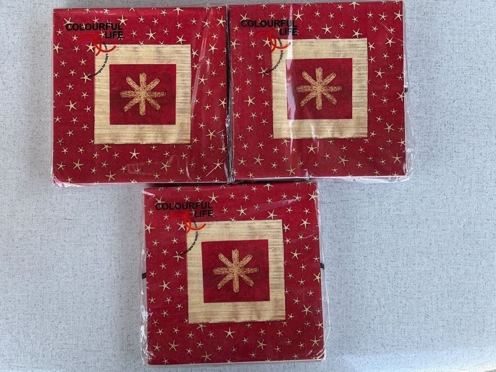 Serviettes De Table Winter Talk - Lot De 20, 33x33 Cm, 3 Plis, Motif Noël, Papier écologique