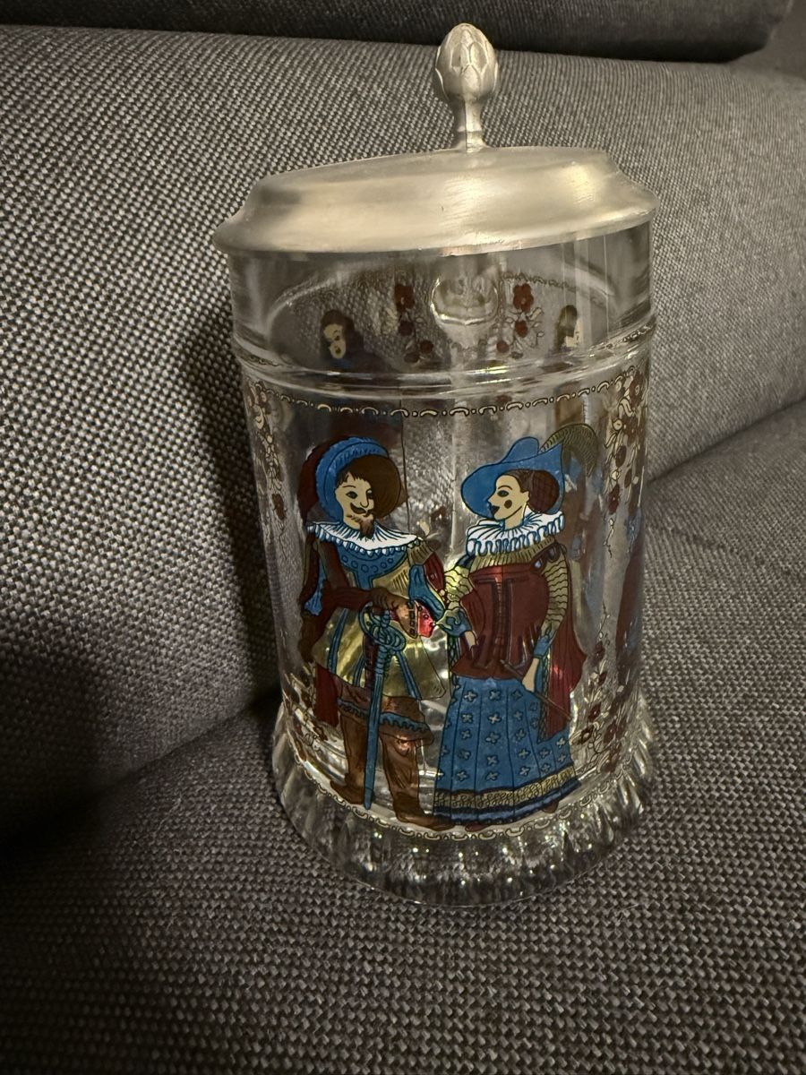 Bicchieri: Bierkrug BMF mit Zinndeckel – Usato da Buchs SG venduto da and_d8tp 1