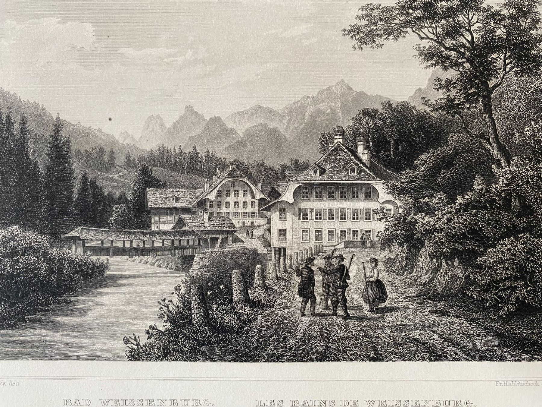 Incisioni: Stich " Bad Weissenburg" – Usato da Gerzensee venduto da Zelg30 1