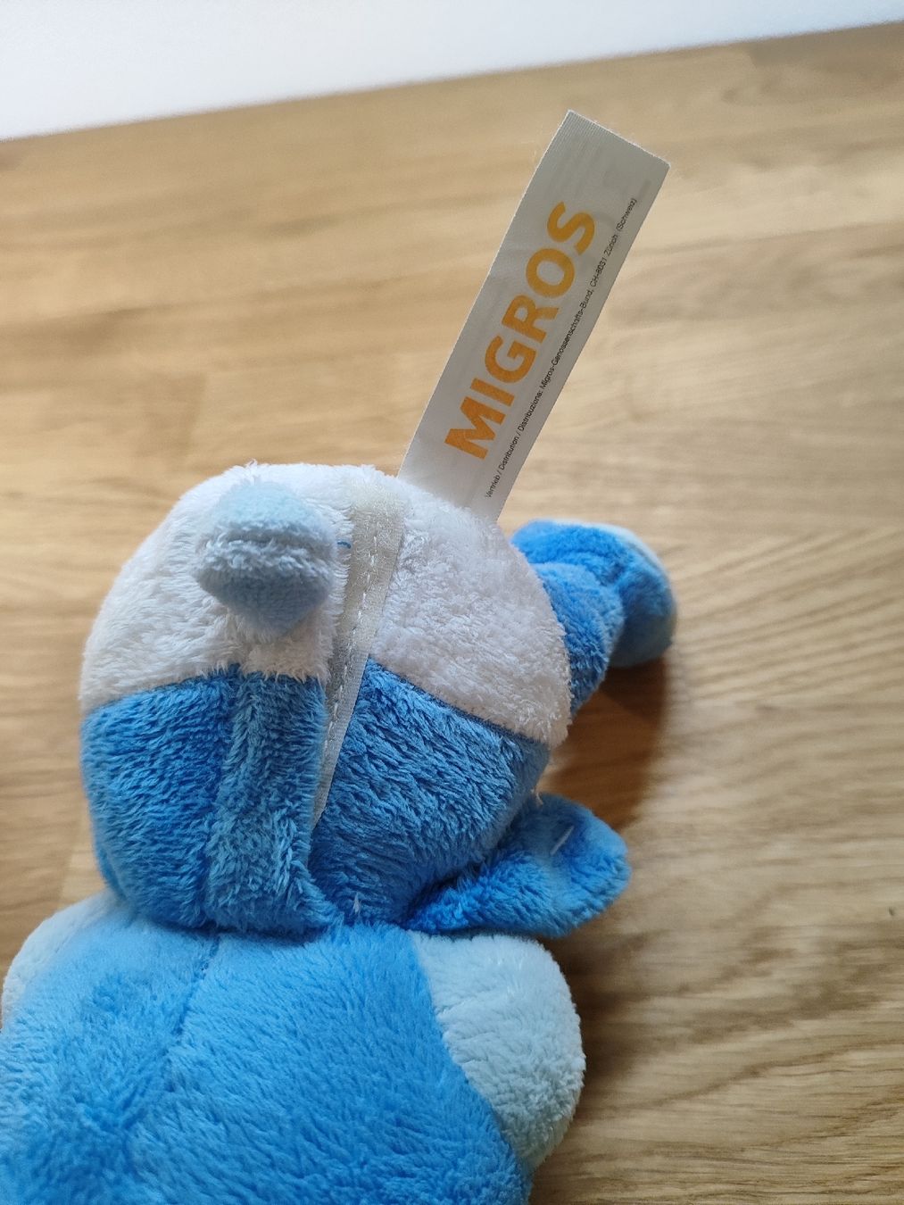 Migros Giocattoli: Peluche bleu tout doux de Migros – Usato da Vétroz venduto da mrcl01 5