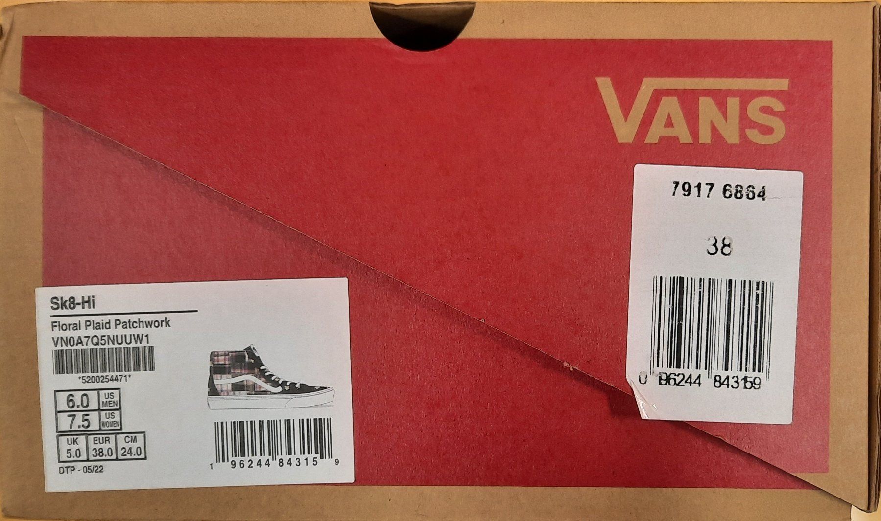 Vans Scarpe da donna: VANS Sk8-Hi Floral Plaid Patchwork Sneaker Gr. 38 – Nuovo e nell'imballaggio originale da Seuzach venduto da VT-Collections1 9