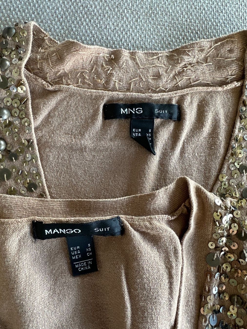 Lotti di vestiti: Mango Strickkleid und Strickjacke, beige, Grösse S – Usato da Zürich venduto da poliveira 3