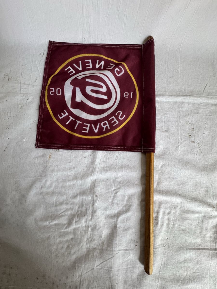 Fahnen: Drapeau Servette GSHC – Gebraucht aus GRAND - LANCY von petitpain67 2