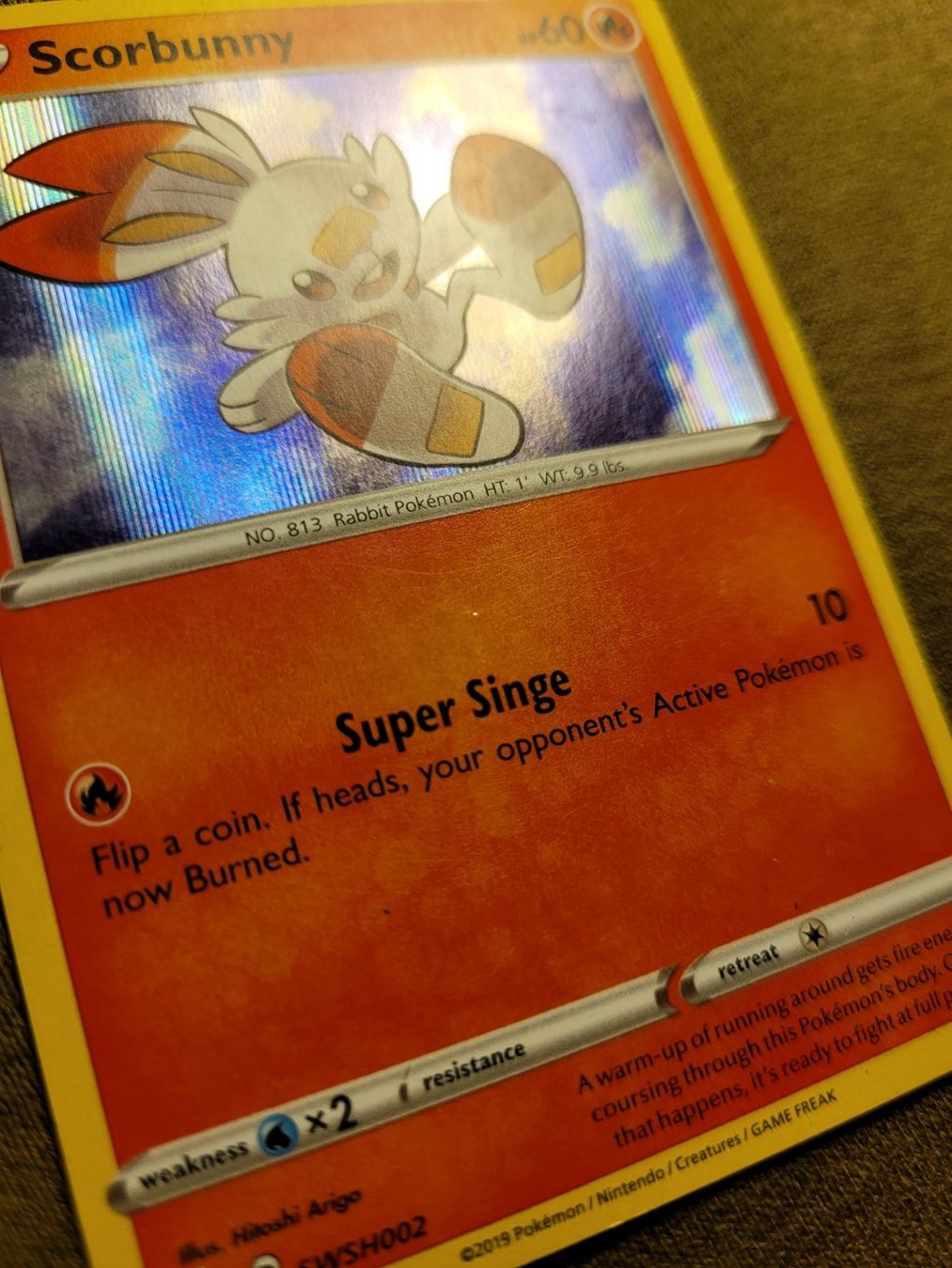 Pokémon Carte collezionabili: Scorbunny 002 SWSH Promo Holo – Usato da Grindelwald venduto da lego9 6