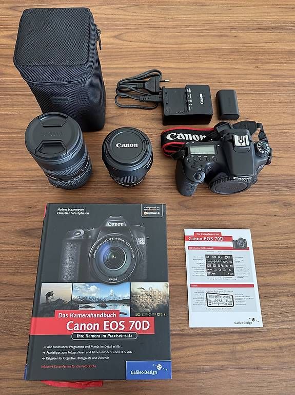 Fotocamera: Canon EOS 70D mit zwei Objektiven – Usato da Winterthur venduto da Fabian_27