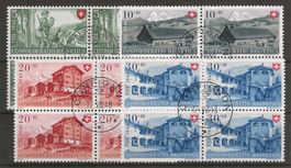 1948 : Pro Patria Serie im Viererblock - Confignon