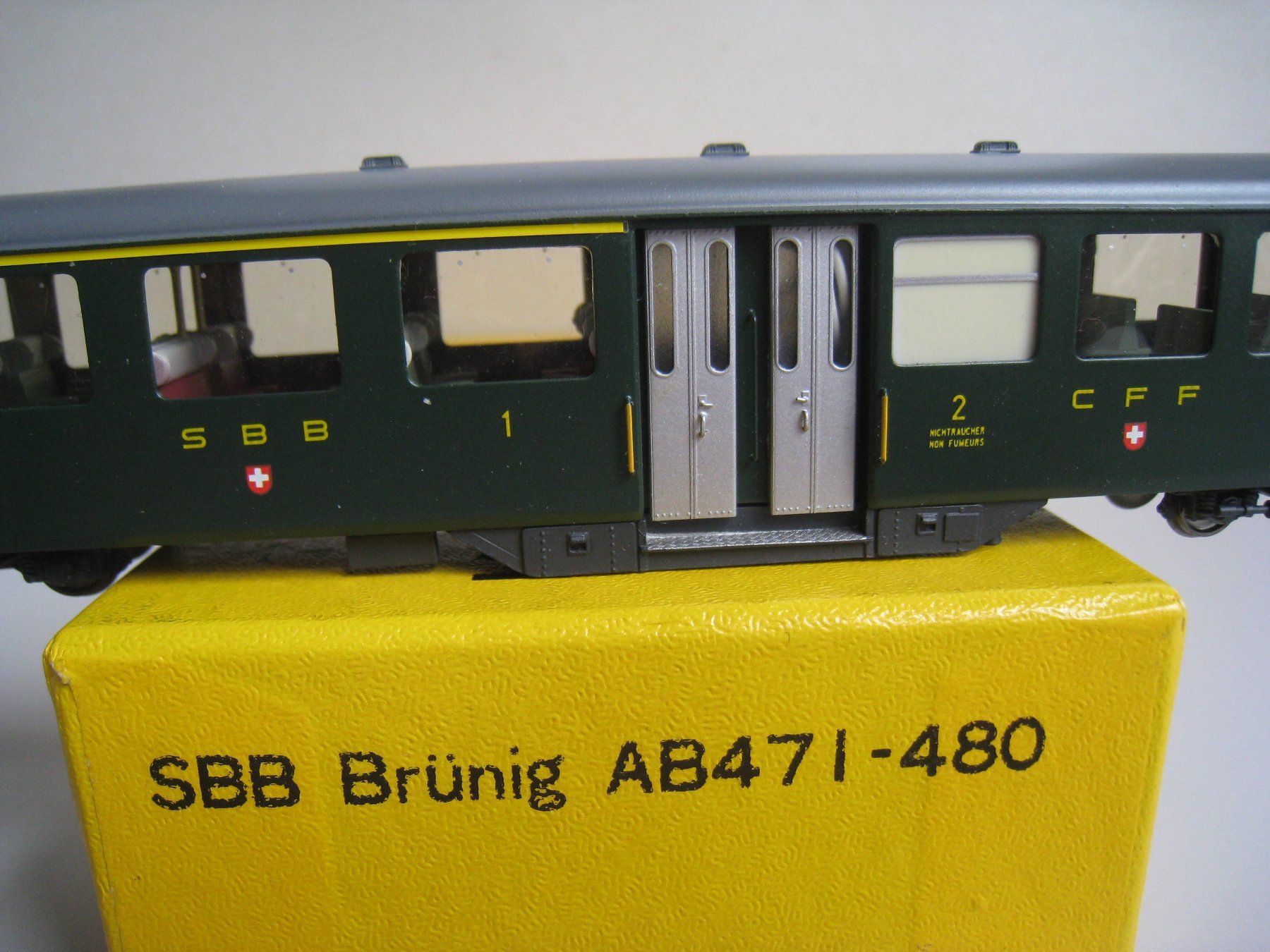 HRF Modellini di ferrovie: H R F, AB4 474 oder 477 SBB-Brünig  Mitteleinstieg,1783 – Usato da Buchs ZH venduto da swiss-train