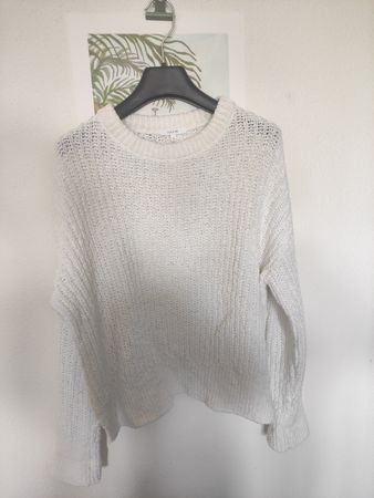 Pullover Opus weiss Grösse 36, 100% Baumwolle, guter Zustand