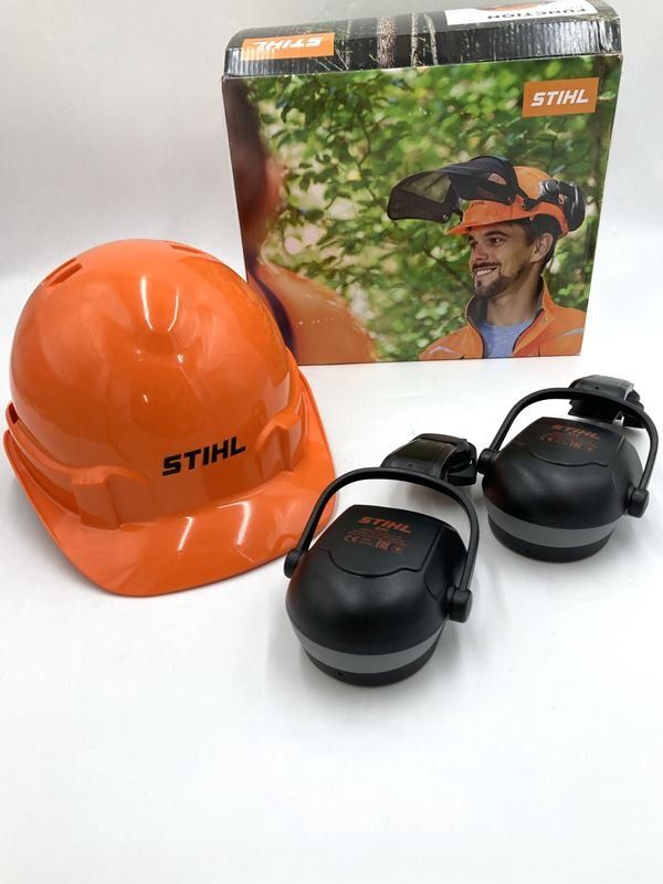 Gesichts- und Gehörschutz: STIHL | Function Basic | Set | Orange – Gebraucht aus Wittenbach von Restwert_St-Gallen