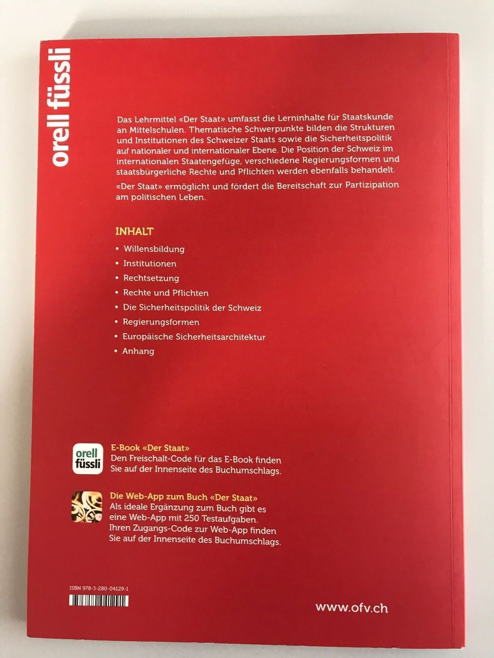 Libri: Der Staat, Caduff/Fuchs – Usato da Langnau am Albis venduto da CollectingCoRe 2