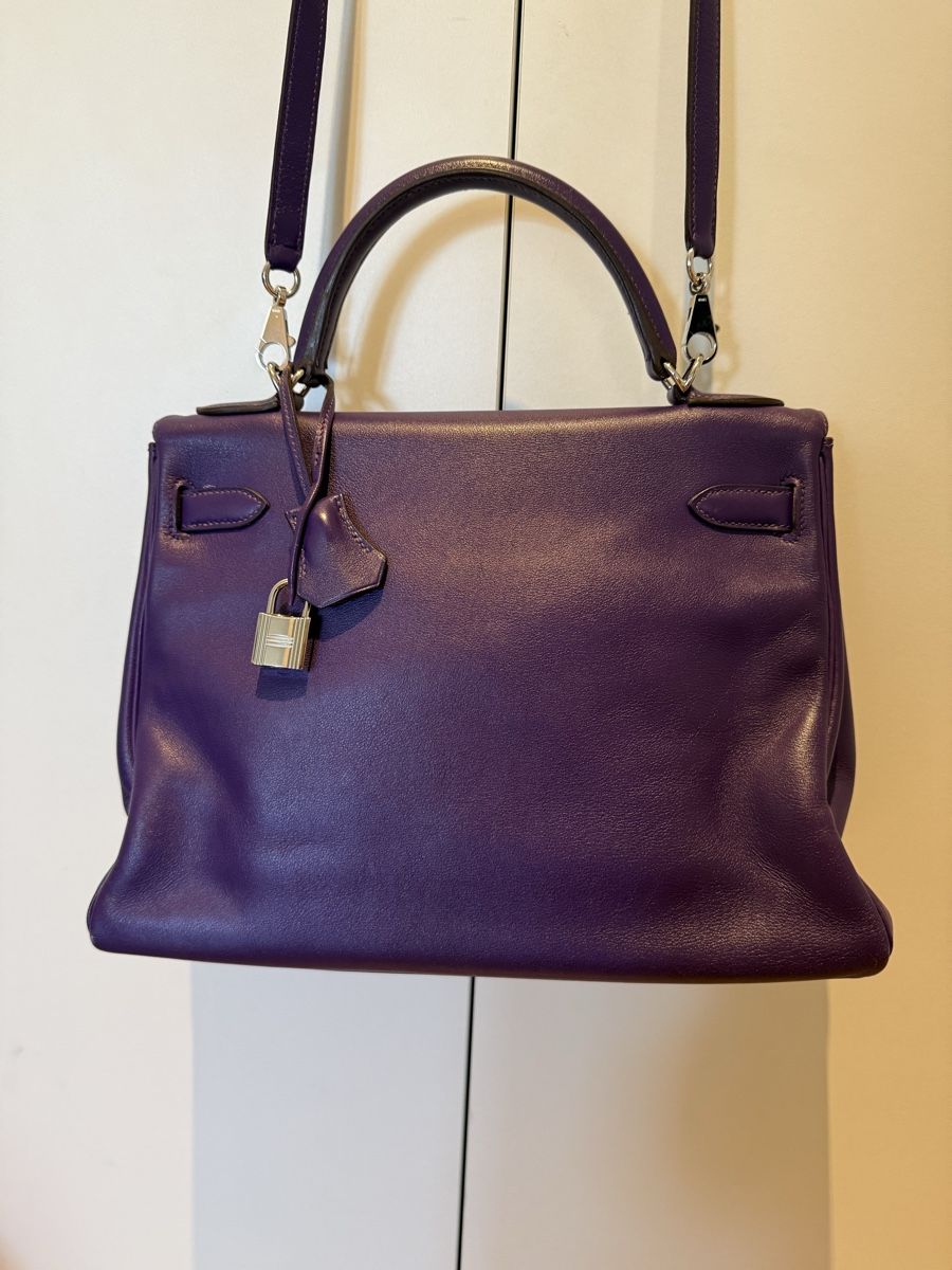 Hermès Taschen für Damen: Hermès Kelly 32 Purple 2010 – Gebraucht aus Genève von SG_73 1