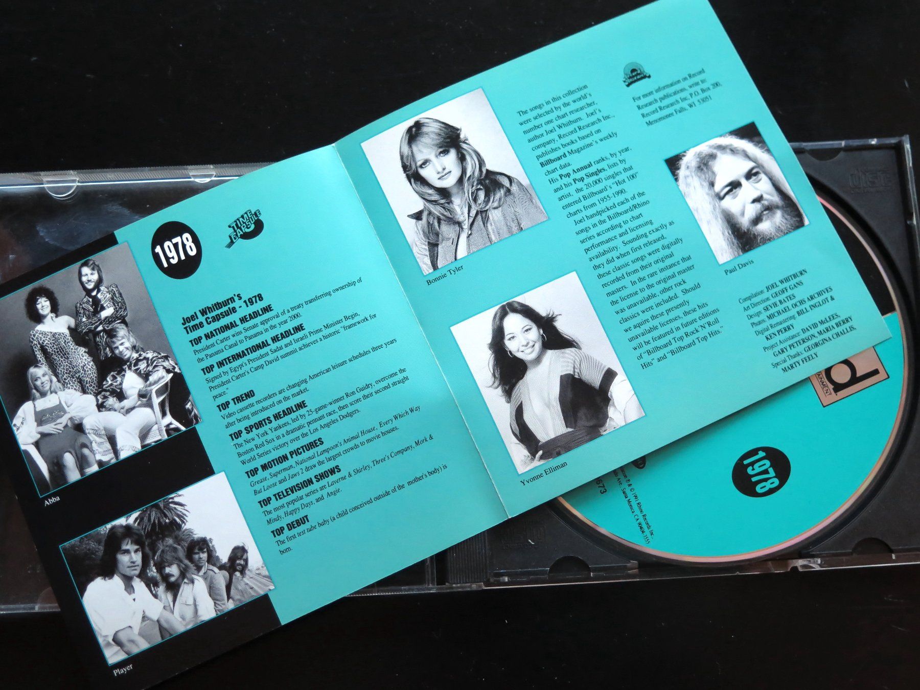 CD: CD BILLBOARD 1978 TOP HITS, Div. Int. – Usato da Bern venduto da Balzamico 2