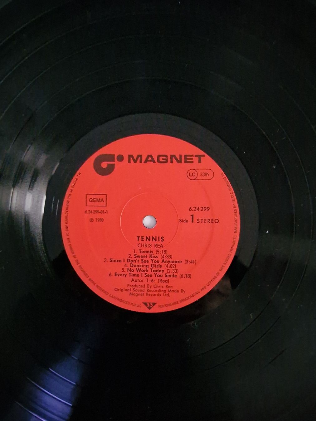 Dischi in vinile: Chris Rea - Tennis – Usato da Pfaffnau venduto da gunport 2