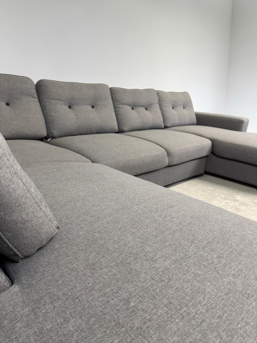 Divani: U-FÖRMIGES SOFA KLASSIKER GRAU MIT SCHLAFFUNKTION – Usato da Bachenbülach venduto da Sofalab.swiss 1