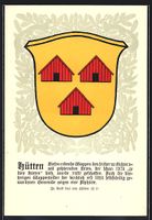 Hütten, Wappen mit drei roten Hütten