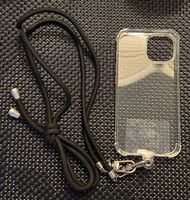 Transparente Handyhülle m. Kordel (iPhone 13, iPhone 14)