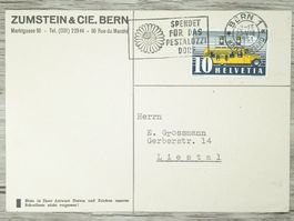 TR10 Carte Postale + Timbre Suisse 1951