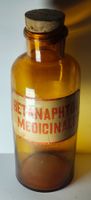 Antike Apothekerflasche Betanaphtol Medicinale Um 1900 25cm