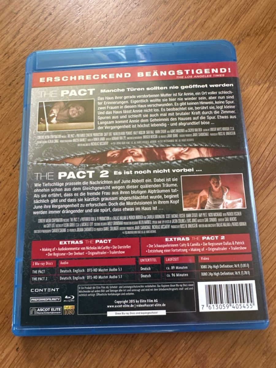 Tutti i DVDs: The Pact 1-2 Bluray, Double Future – Usato da Benken ZH venduto da Audi-erich 1