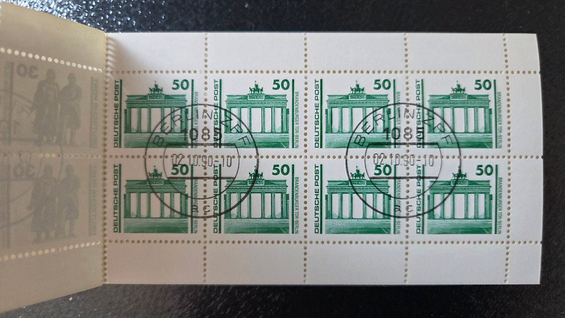 Alle Briefmarken: 2 Markenhefte Deutsche Post 1990, gestempelt – Gebraucht aus Muri b. Bern von Nydegg3 3