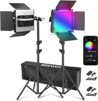 NEEWER 2 x Improved 660 Pro II 50W RGB LED Video Light Panel