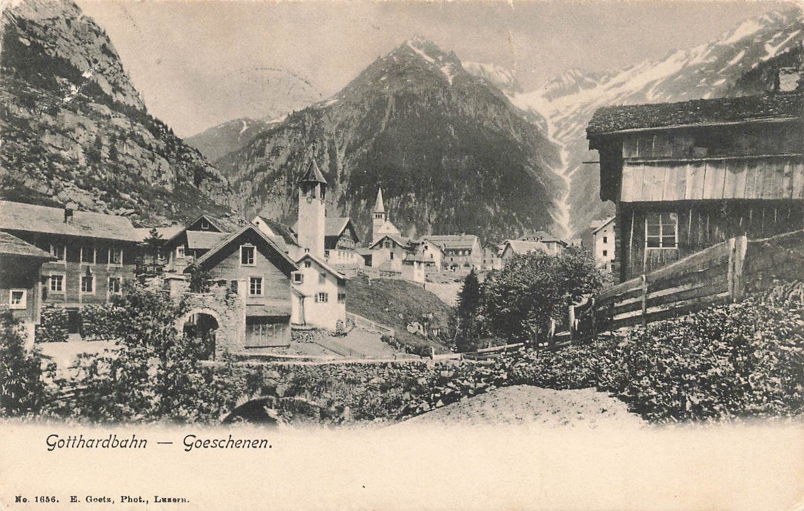 Cartoline postali: Gotthard Goeschenen – Usato da Biasca venduto da Blenio71
