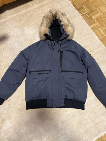 Veste Zavetti Canada gris capuche taille L état neuf