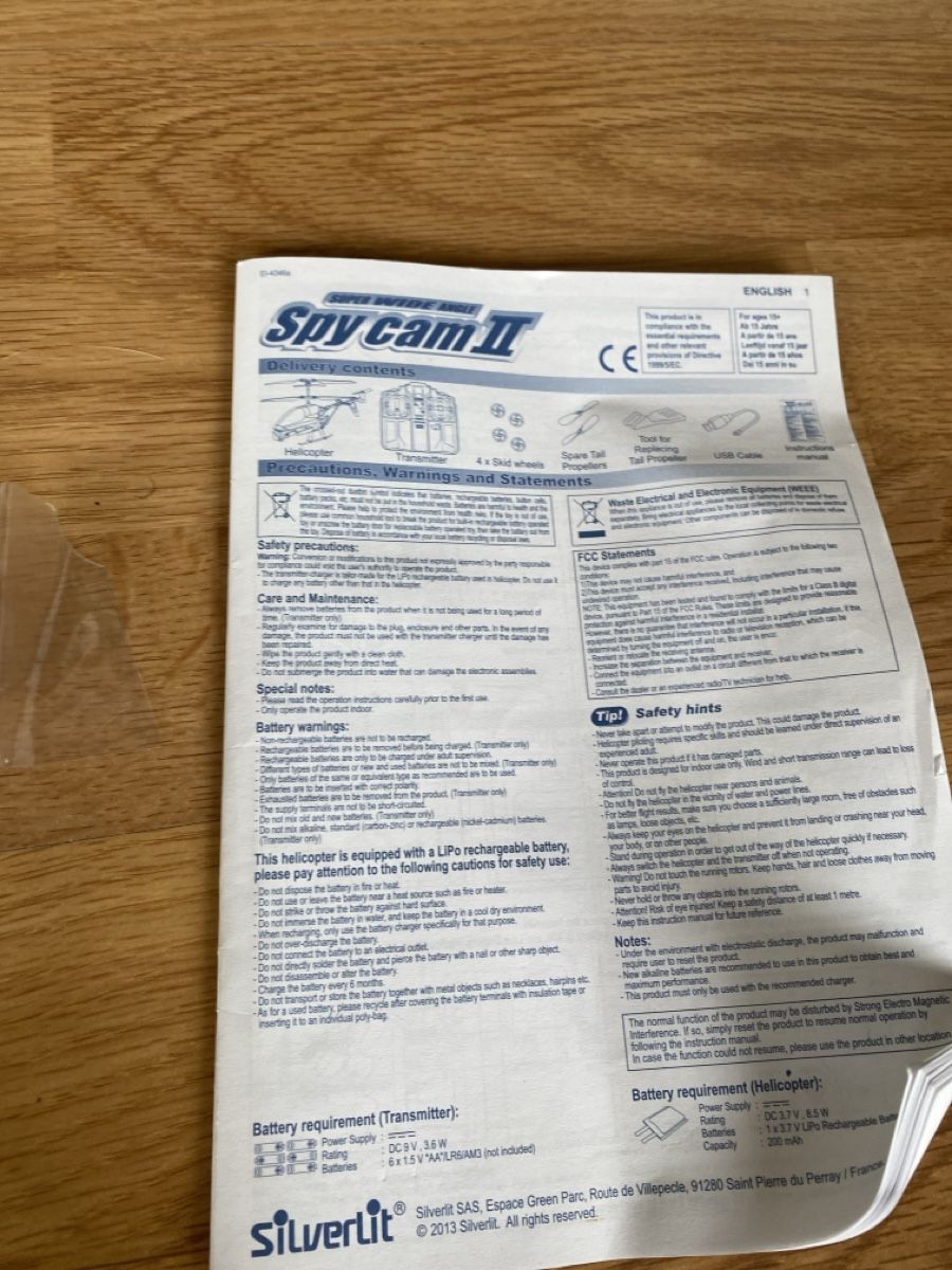 Giocattoli: Spielzeug Helikopter mit Kamera – Usato da Gränichen venduto da cat_lady 5