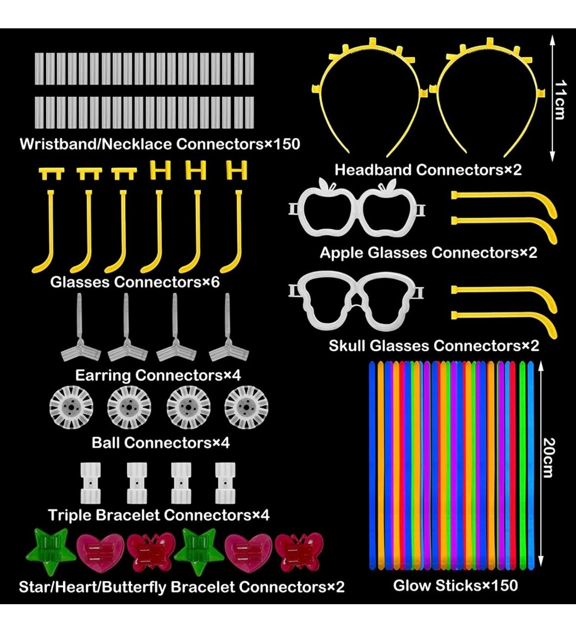 Ghirlande e barre luminose: 330 Stück Knicklichter Party Set – Nuovo e nell'imballaggio originale da Nuglar venduto da SaleRitter 1