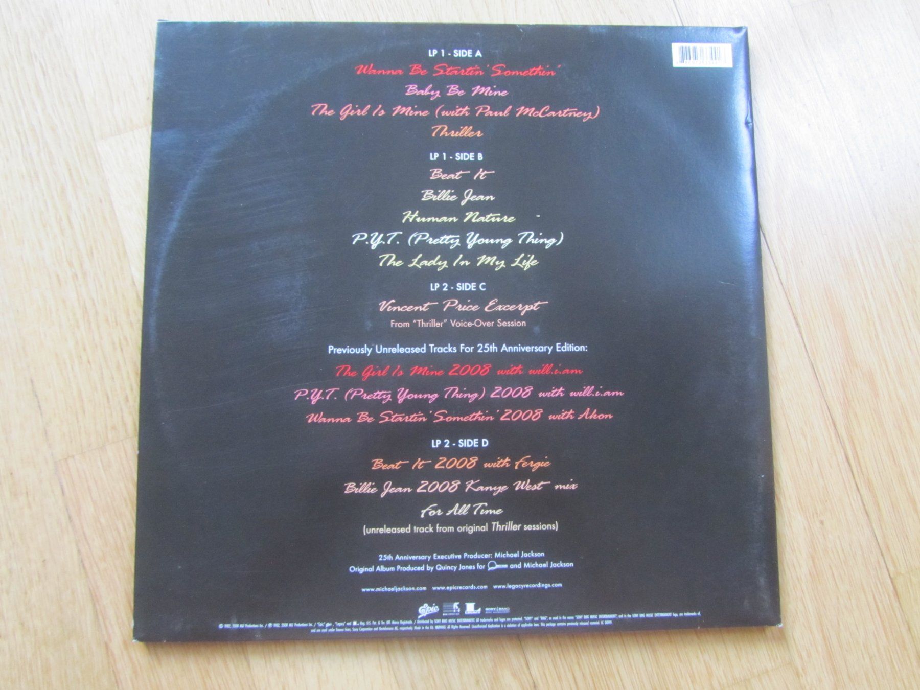 Dischi in vinile: Michael Jackson: Thriller 25    LP, Vinyl,     Top Zustand – Nuovo (secondo la descrizione) da Seengen venduto da mikelele 5