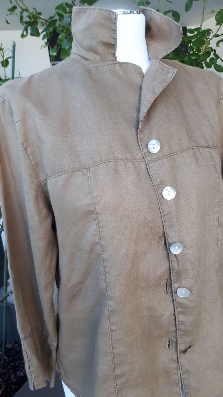 Blusen: Damenbluse Leinenoptik – Gebraucht aus Mühlethal von prackendorf 4