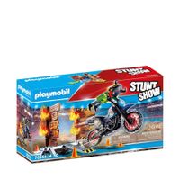 Playmobil Stuntshow 70553 Motorrad mit Feuerwand Neu ungeöff