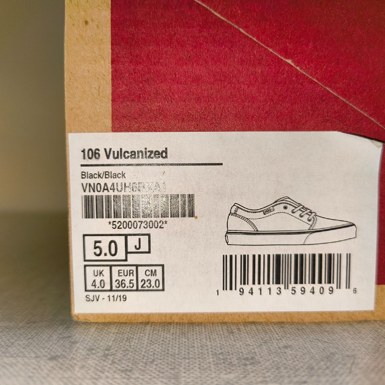 Vans Scarpe da uomo: Vans vegan 106 Vulcanized blk/blk Gr. 36.5 – Nuovo e nell'imballaggio originale da Uitikon Waldegg venduto da PJLS1 5