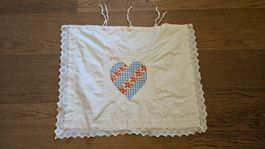Federa in cotone bianco ricamata 37x43 cm