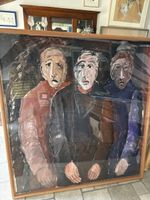 MARTINEZ Juan (1942) Trabajadores Grand tableau Acryl 
