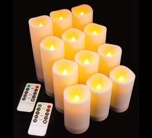 12 LED Kerzen mit Fernbedienung neu