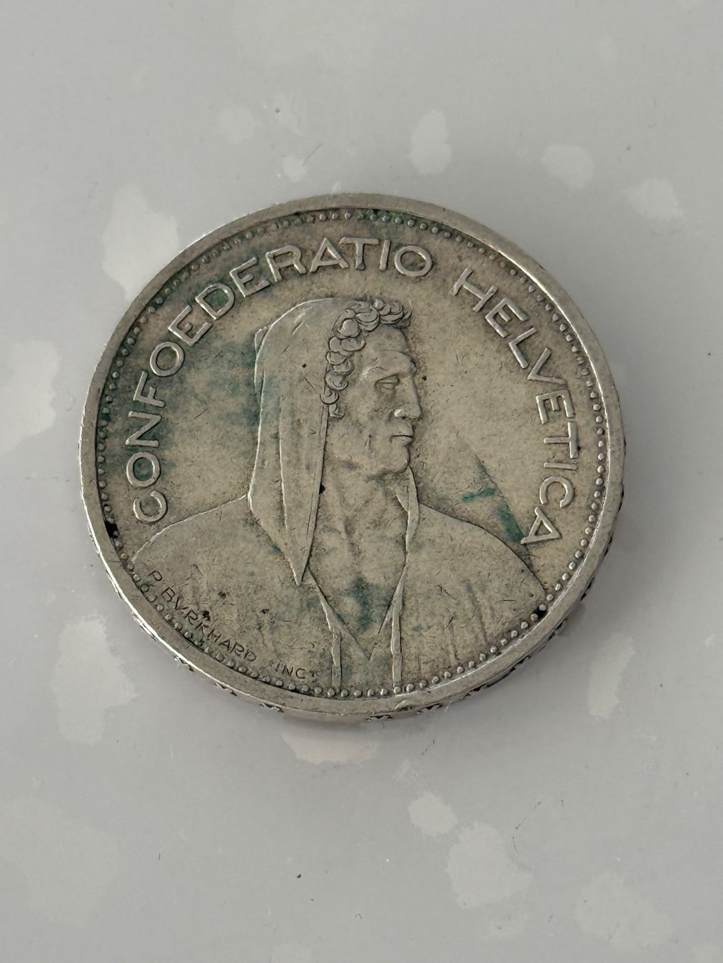 Tutti le monete: 5 Franken 1950  Rar – Usato da Wallisellen venduto da SWISS_SILVER1