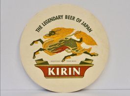 Bierdeckel KIRIN BEER Bier Untersetzer Vintage Japan Rarität