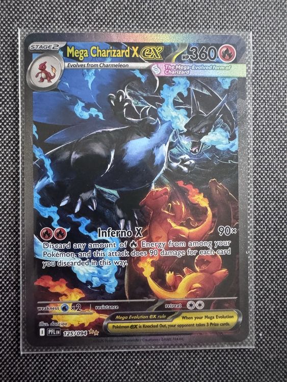 Mega Charizard EX 125/094 Phantasmal Flames EN (Neu (gemäss