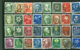 Pro Juventute 1942-1949 auf Steckkarte (C131)