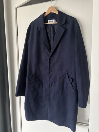 Mantel Weekday dunkelblau unisex lang guter Zustand