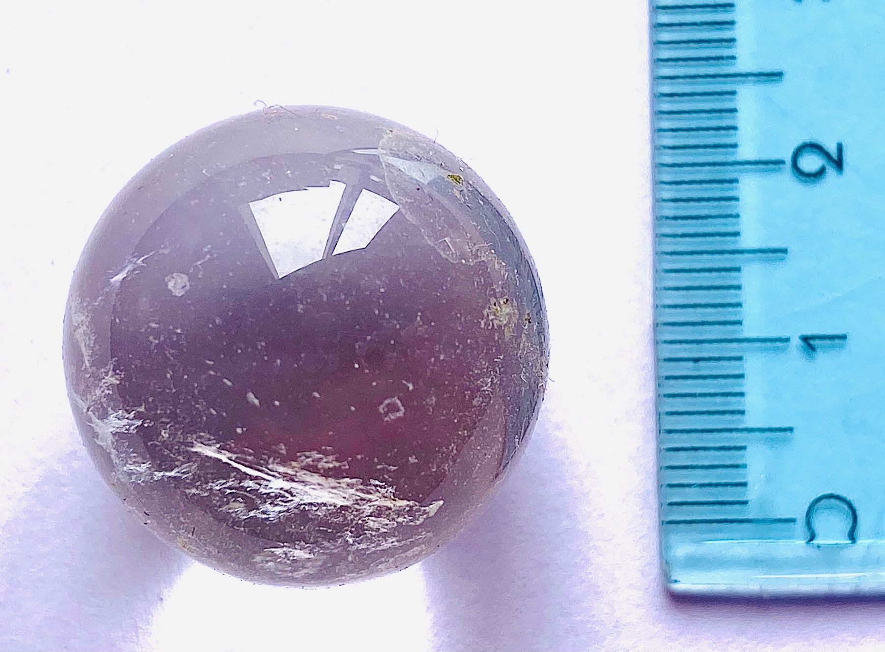 Pietre preziose: Natürliche Quarzsphäre, perfekt transparent. – Nuovo e nell'imballaggio originale da Zuerich venduto da SonderArt-Wertgut 3
