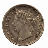 Hongkong 5 Cent 1897 Königin Victoria Silber